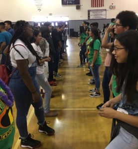 WUHS Link Crew hosts Freshman Orientation at WUHS.