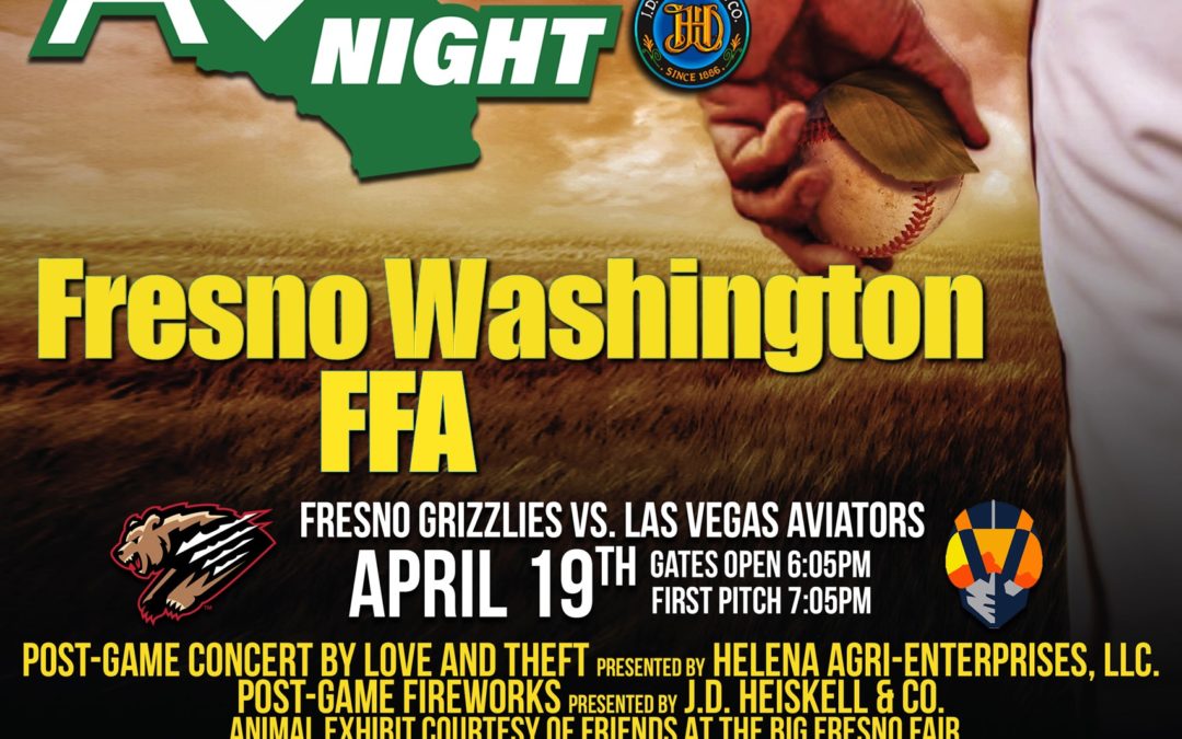 Fresno Washington FFA Partners with Fresno Grizzlies for Fundraiser