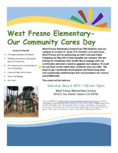 WFES Comcast Community Cares Day Flyer