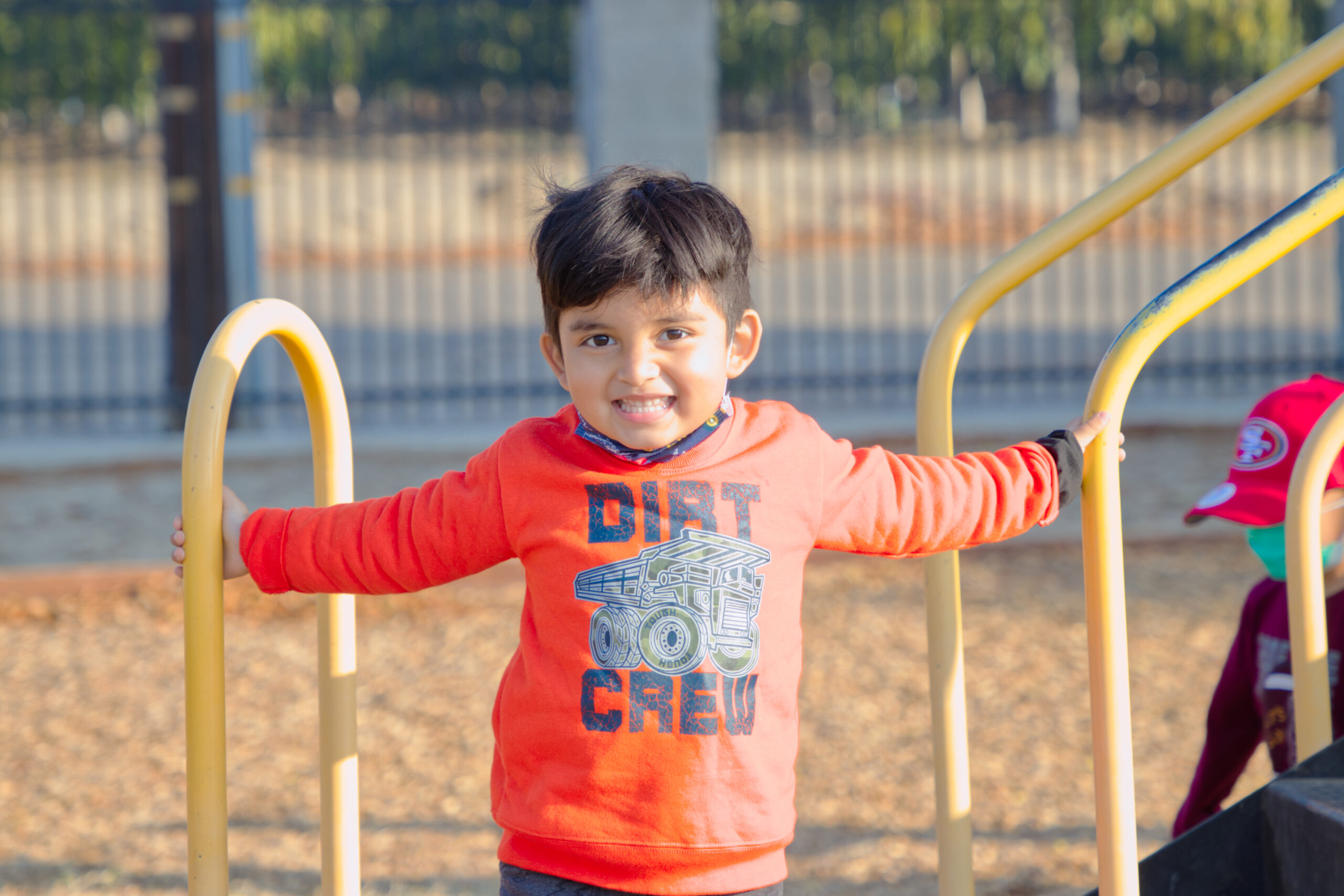 Picture of a preschool student on the playground