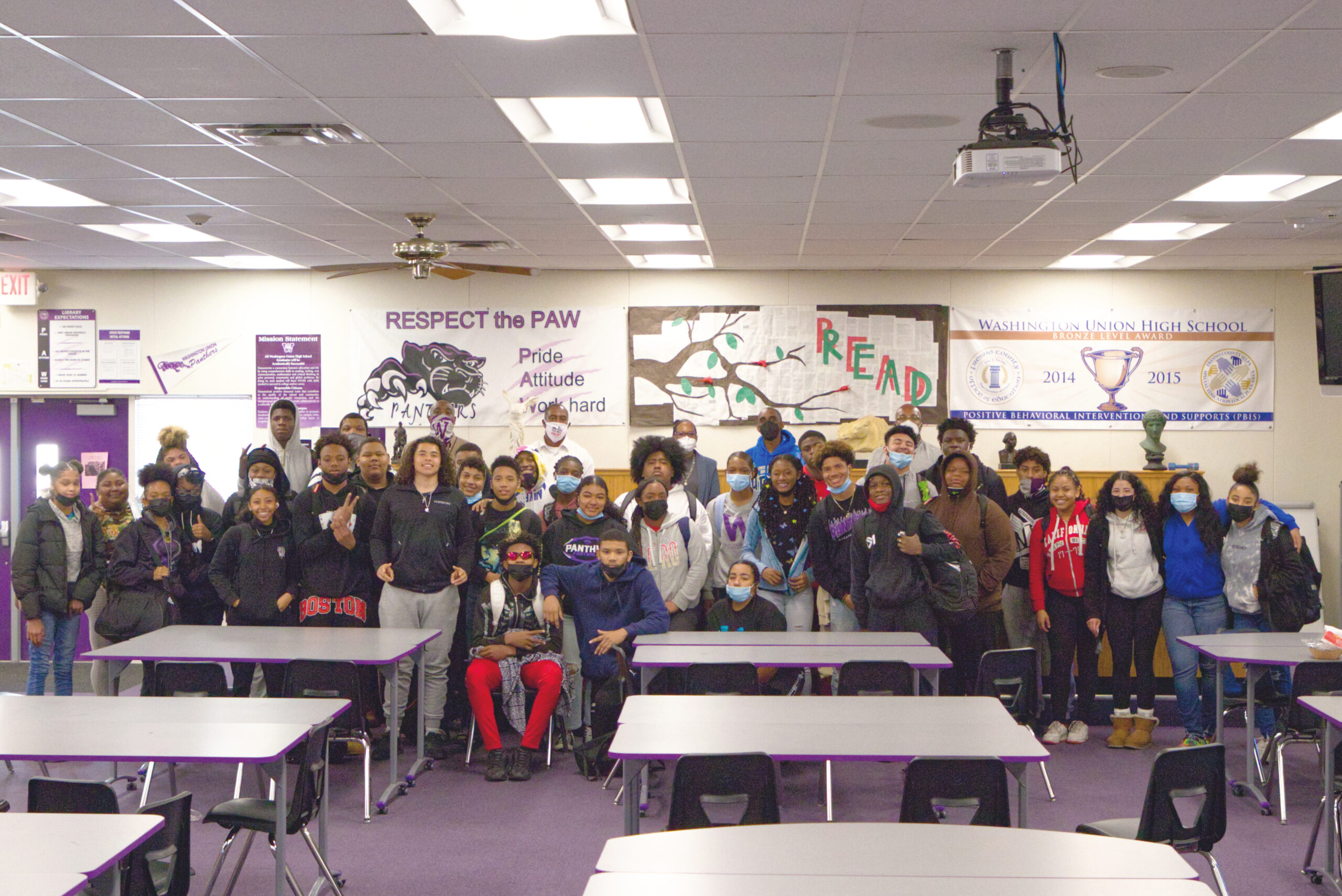 Group Picture of Black Student Union at Washington High School