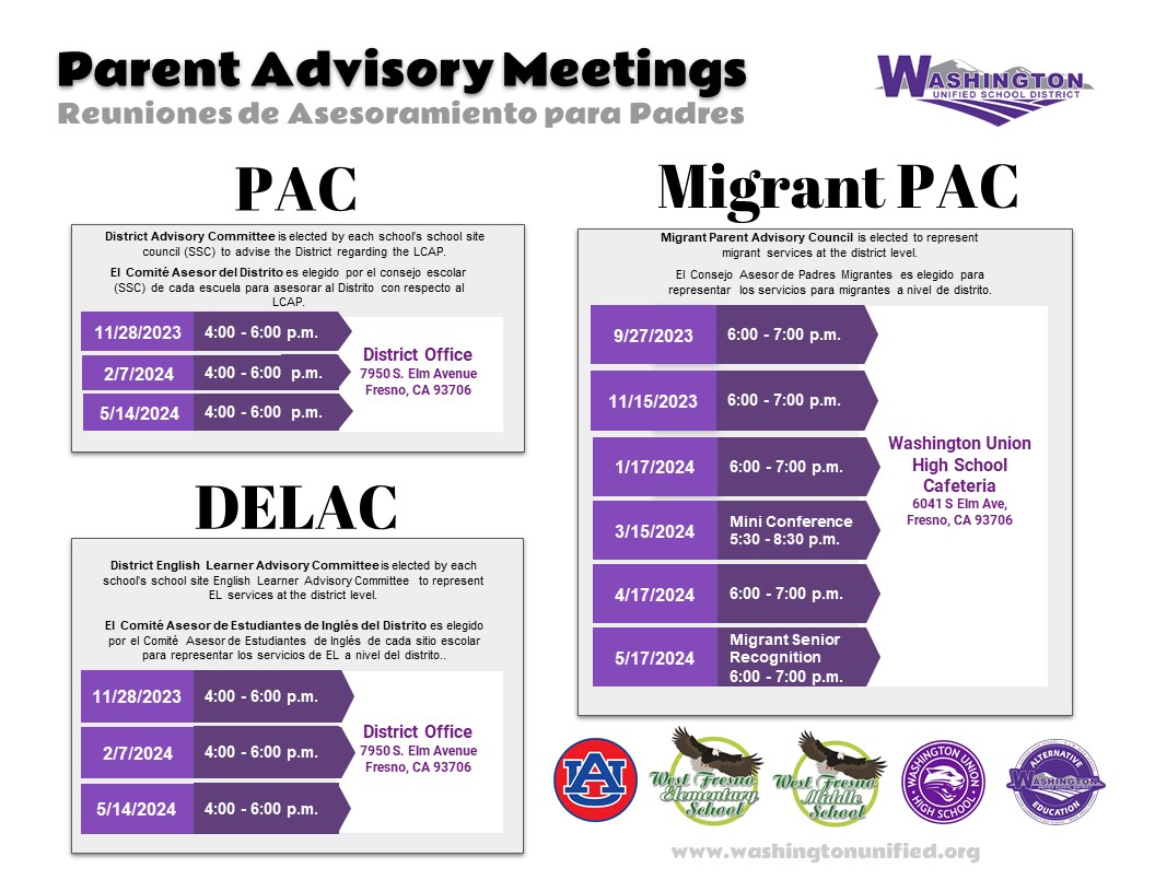 Parent Advisory Meeting